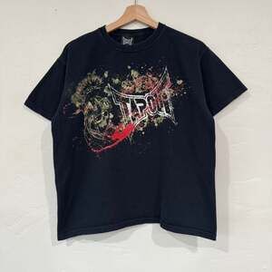 Vintage Tapout Y2K Grunge Graphic Tee - Black, Women's Size M